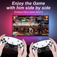 Cargar imagen en el visor de la galería, 20000+ Games Retro Wireless Game Stick - Wireless Retro Game Console with 15 Emulators , 4K HD Output System, Plug and Play Video Game Consoles with 64GB TF Card, 2.4G Wireless Controllers - Gift for Gamers of All Ages A19