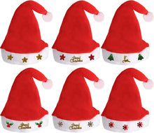 Cargar imagen en el visor de la galería, 12 sombreros de Papá Noel de Navidad
