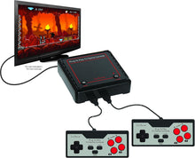 Cargar imagen en el visor de la galería, Lexibook Consola de juegos retro, 2 controladores, 300 juegos, 1 adaptador AC/DC, negro/rojo A19