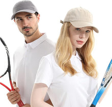 Cargar imagen en el visor de la galería, Gorra de béisbol unisex de algodón liso en blanco para papá, ajustable, estilo vintage a22