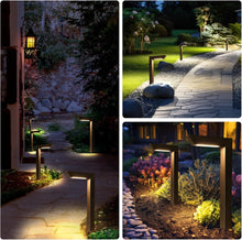 Cargar imagen en el visor de la galería, Energetic 3CCT - Luces de paisaje de bajo voltaje, 5W 200LM IP65, impermeables, luces LED para camino, 50000 horas, iluminación de paisaje al aire libre, luz lateral moderna cuadrada, carcasa de A19