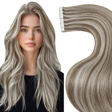 Cargar imagen en el visor de la galería, LaaVoo - Extensiones de cabello humano con cinta adhesiva