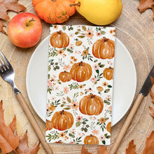 Cargar imagen en el visor de la galería, AnyDesign - 80 servilletas de papel desechables para invitados de otoño, acuarela, flores, calabaza,ln23 servilletas de papel desechables para cena de flores de otoño para suministros de baño de