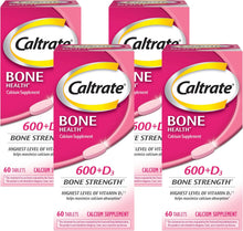 Cargar imagen en el visor de la galería, Caltrate 600 Plus D3 Tabletas de suplemento de calcio y vitamina D