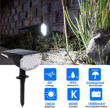 Cargar imagen en el visor de la galería, E ENERGETIC LIGHTING Luces solares para exteriores, impermeables, IP68, 4 modos de iluminación, energía solar, para jardín, patio, luces solares para Navidad, paisaje exterior, paquete de 4 (luz A19