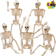 Cargar imagen en el visor de la galería, JOYIN 5 PCS Decoración de esqueleto de Halloween posable de 16 pulgadas