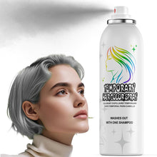 Cargar imagen en el visor de la galería, Spray de color temporal para el cabello, lavable, antiadherente, Halloween | Blanco plateado | 150ml.