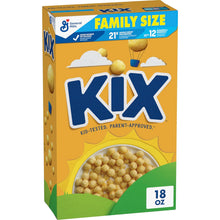 Cargar imagen en el visor de la galería, Kix Cereal de desayuno de grano entero, bolitas de cereal de maíz crujientes