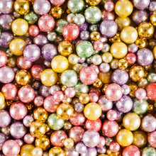 Cargar imagen en el visor de la galería, KASVAN Chispas de azúcar perla plateada - Perlas de caramelo comestibles 130g/4.58 Oz, tamaño mixto