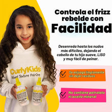 Cargar imagen en el visor de la galería, CurlyKids Paquete con desenredante para el cabello