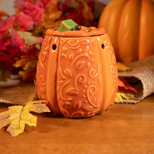 Cargar imagen en el visor de la galería, Scentsationals Calentador de cera derretida, calentador de cera para derretir cera perfumada – Colección de otoño Swirly Pumpkin –ln23 Derretidor de cera de vela para cubos de fragancia y tartas