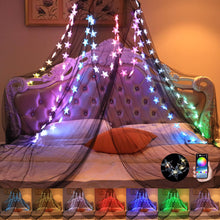 Cargar imagen en el visor de la galería, Mosquitera con Dosel para Cama de Niñas, Cortinas de Cama King con Dosel Tamaño Full Queen desde el Techo