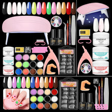 Cargar imagen en el visor de la galería, PEACECECOLOR - Kit de uñas acrílicas con luz UV