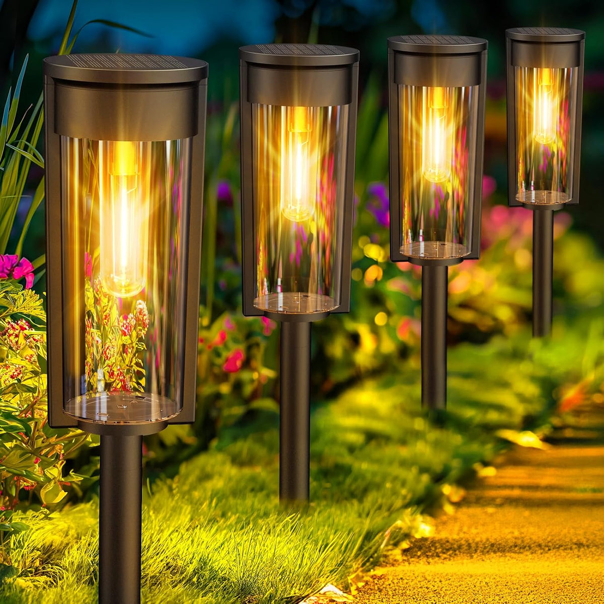 Luces Solares InnoGear para Jardín al Aire Libre, Luces Solares