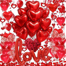 Cargar imagen en el visor de la galería, Amor Fecedy y globo de papel de aluminio en forma de corazón