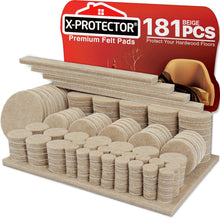 Cargar imagen en el visor de la galería, Protectores de Suelo Premium de Fieltro para Patas de Sillas para Suelos de Madera