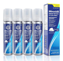 Cargar imagen en el visor de la galería, Minoxidil - Espuma en aerosol tópica, 5%, regeneración del cabello 4 meses