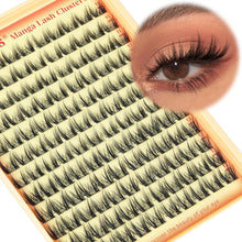 Cargar imagen en el visor de la galería, Kit de racimos de pestañas, racimos de pestañas Wispy, pestañas naturales