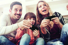 Cargar imagen en el visor de la galería, Lexibook Consola de juegos retro, 2 controladores, 300 juegos, 1 adaptador AC/DC, negro/rojo A19