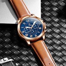 Cargar imagen en el visor de la galería, Relojes para hombre, cronógrafo de cuarzo, relojes de lujo para hombre, vestido de negocios de lujo, cara grande, impermeable, analógico, a21 relojes de pulsera para hombre, clásicos causales con