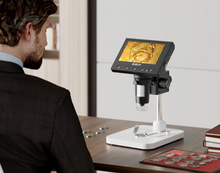 Cargar imagen en el visor de la galería, Elikliv Microscopio, microscopio digital LCD para monedas 1000x, a24