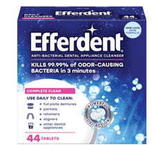 Cargar imagen en el visor de la galería, Efferdent - Tabletas de limpieza dental, completamente limpio,