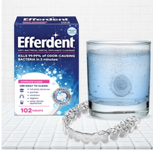Cargar imagen en el visor de la galería, Efferdent - Tabletas de limpieza dental, completamente limpio,