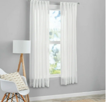 Cargar imagen en el visor de la galería, Mainstays Panel de Cortina Individual con Bolsillo para Barra Transparente