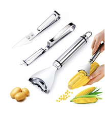 Cargar imagen en el visor de la galería, Juego de Pelador de Maíz Mágico de 3 Uds.,