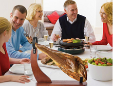 Cargar imagen en el visor de la galería, Soporte para jamón de madera, soporte para jamón para tallar jamones españoles