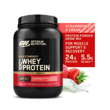 Cargar imagen en el visor de la galería, Optimum Nutrition Gold Standard - Proteína en polvo de 100% suero de leche