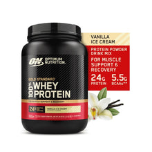 Cargar imagen en el visor de la galería, Optimum Nutrition Gold Standard - Proteína en polvo de 100% suero de leche