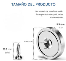 Cargar imagen en el visor de la galería, Imanes con agujero de neodimio