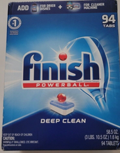 Cargar imagen en el visor de la galería, Finish Todo en 1 Powerball, Super detergente lavaplatos automático