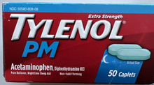 Cargar imagen en el visor de la galería, Tylenol cápsula PM extra fuerte para aliviar el dolor y ayudar a dormir