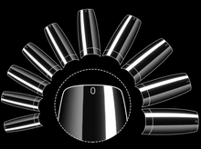 Cargar imagen en el visor de la galería, 500 Uñas postizas artificiales Medias puntas y caja (transparente)