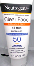 Cargar imagen en el visor de la galería, Neutrogena Protector solar líquido facial Clear Face SPF 50 3oz