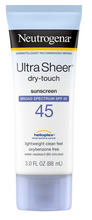 Cargar imagen en el visor de la galería, Neutrogena Protector solar para la cara y el cuerpo SPF 45, 3 oz Exp. 2027+