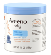 Cargar imagen en el visor de la galería, Aveeno Baby crema hidratante para el alivio del eccema, alivia la piel seca, picazón y irritación
