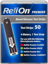 Cargar imagen en el visor de la galería, Tiras de prueba de glucosa ReliOn Premier 50 unidades