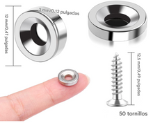 Cargar imagen en el visor de la galería, Imanes con agujero de neodimio