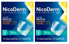 Cargar imagen en el visor de la galería, Parche transparente para la fase 1 de Nicoderm