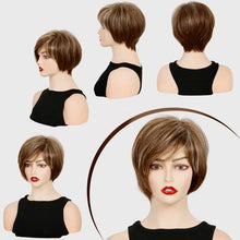 Cargar imagen en el visor de la galería, Peluca marron corta