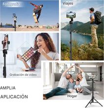 Cargar imagen en el visor de la galería, Trípode de 64 pulgadas para teléfono celular y cámara