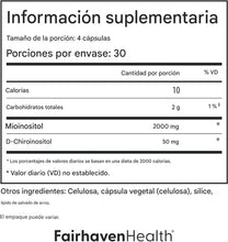Cargar imagen en el visor de la galería, Suplemento de mio-inositol y D-Chiro inositol para mujeres | Proporción 40:1
