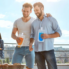 Cargar imagen en el visor de la galería, 100 bolsas de plástico transparente para bebidas, bolsas reutilizables para bebidas para adultos