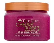 Cargar imagen en el visor de la galería, Tree Hut - Exfoliante de azúcar y karité, Cherry Rave, 18 onzas, exfoliante ultrahidratante para un cuidado corporal nutritivo y esencial A19