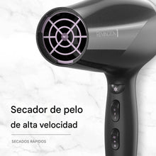Cargar imagen en el visor de la galería, Secador de cabello Remington Damage Protection con tecnología de cerámica + iónico + turmalina, púrpura NDP-39