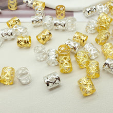 Cargar imagen en el visor de la galería, 100 piezas de rastas doradas para el cabello