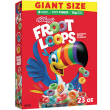 Cargar imagen en el visor de la galería, Kellogg’s Froot Loops Breakfast Cereal